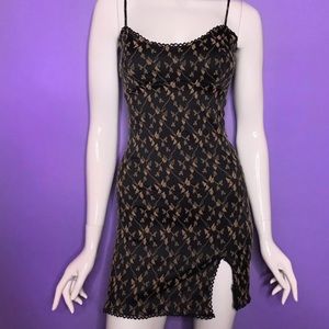 Vintage floral mini dress